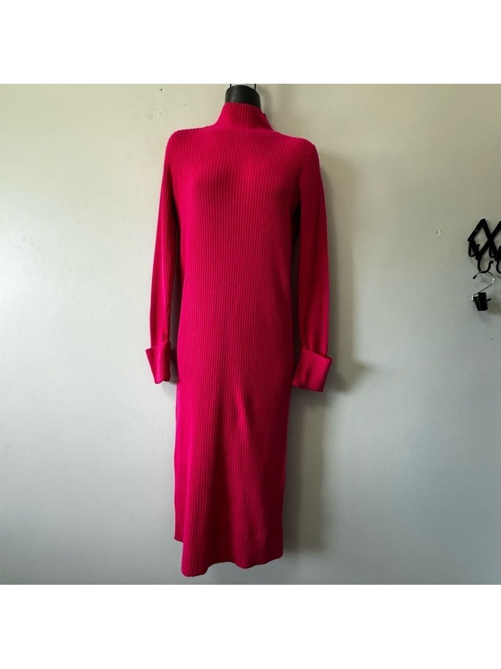 Steve Madden Hot Pink Long Sleeve Dress
